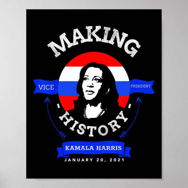 Harris Inauguration 2021 Skapar historik Poster (Framsidan)