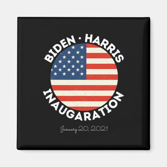 Harris-installationen 20 januari 2021 Retro Democr Magnet (Framsidan)