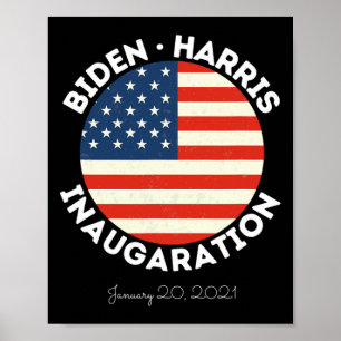 Harris-installationen 20 januari 2021 Retro Democr Poster