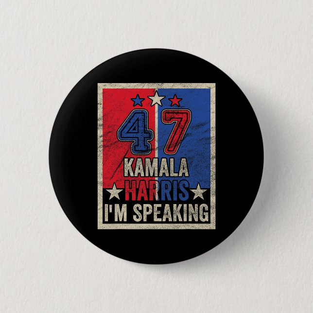Harris Jag talar med president Kampanj 2024 Knapp (Framsida)