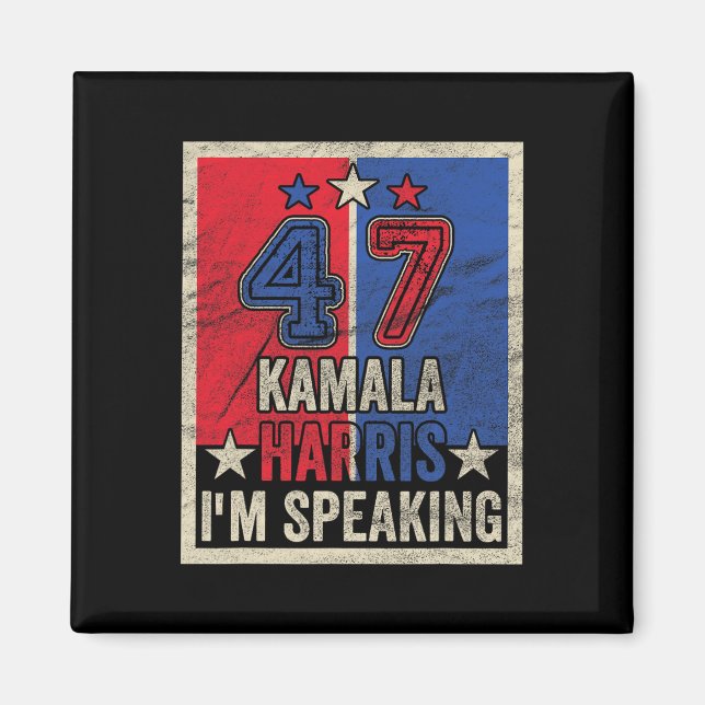 Harris Jag talar med president Kampanj 2024 Magnet (Framsidan)