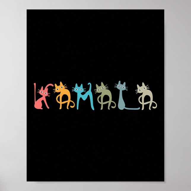 Harris Katt Bokstäver Positiv Rolig  Poster (Framsidan)