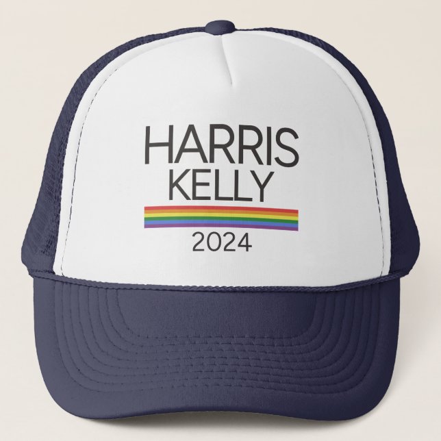 Harris Kelly 2024 HGBTQ Rainbow Pride Flagga Keps (Framsida)
