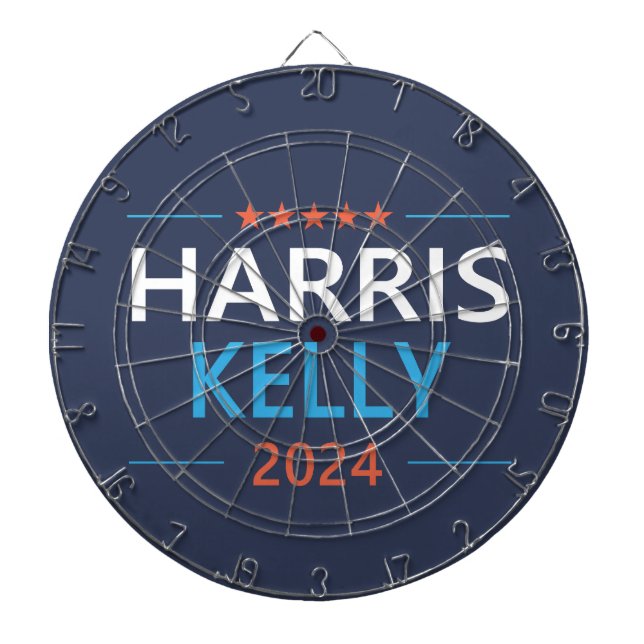 Harris Kelly 2024 Kamala Harris Democrat Darttavla (Framsidan)