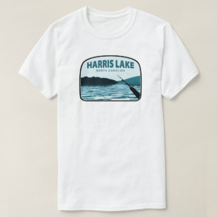 Harris Lake North Carolina Fiskespö T Shirt