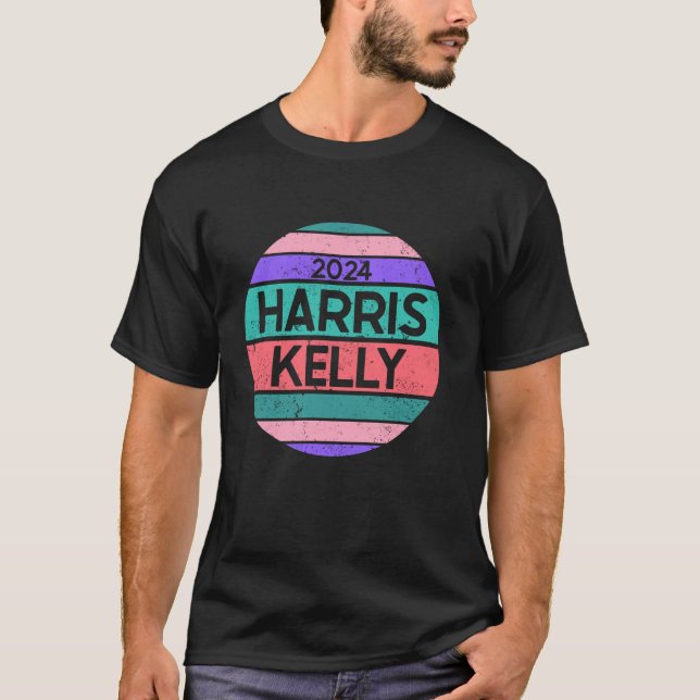 Harris Mark Kelly President Kampanj Apparel T Shi Shirt (Framsida)
