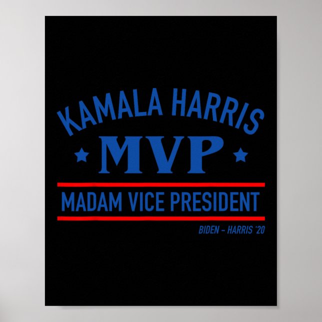 Harris Mvp (Vice) Ordförande Biden Harris 2020 Poster (Framsidan)