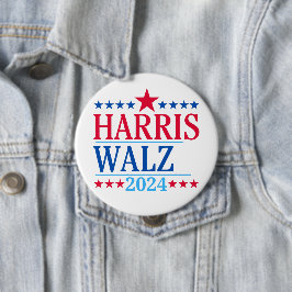 Harris och Walz 2024 Knapp