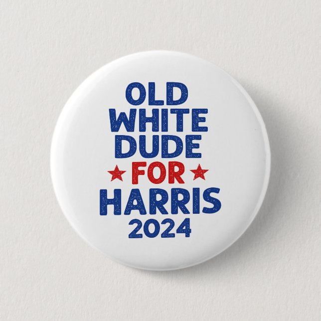 Harris Old White Dudes for Harris Manar Funny Poli Knapp (Framsida)