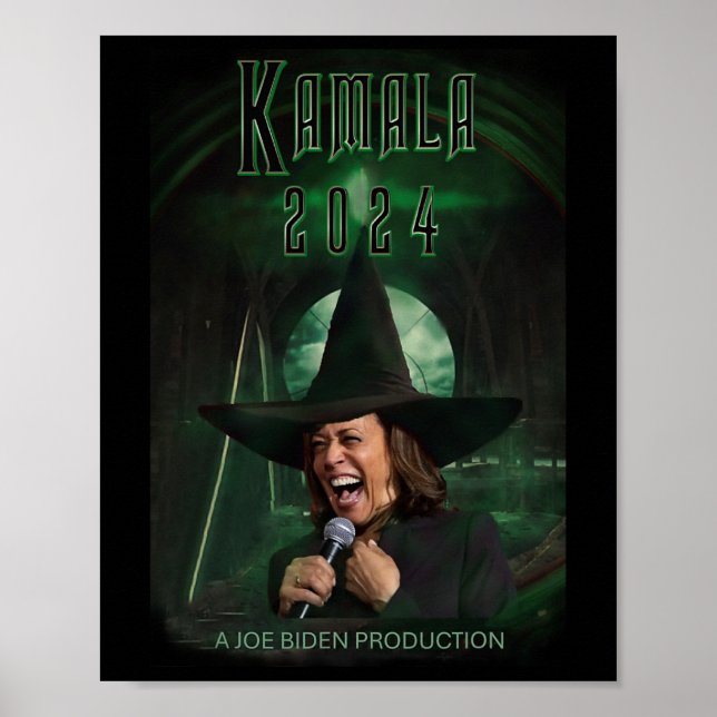 Harris president Laughing Wicked Witch of the Leas Poster (Framsidan)