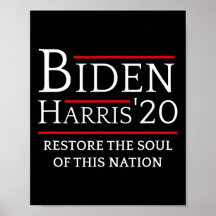 Harris Restore Soul of Nation Omröstning 2020 Val Poster