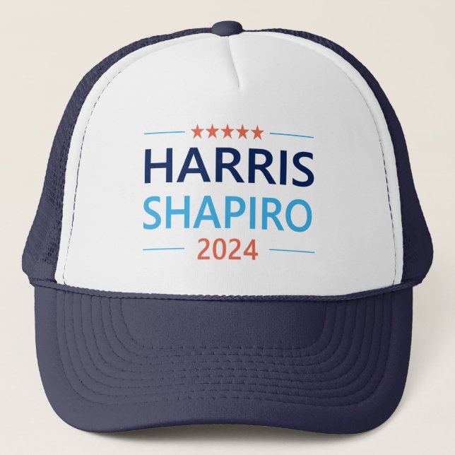 Harris Shapiro 2024 Kamala Harris Demokrat Keps (Framsida)