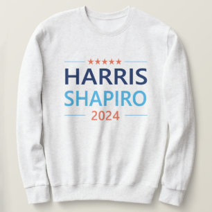 Harris Shapiro 2024 Kamala Harris Demokrat Lång Ärmad Tröja