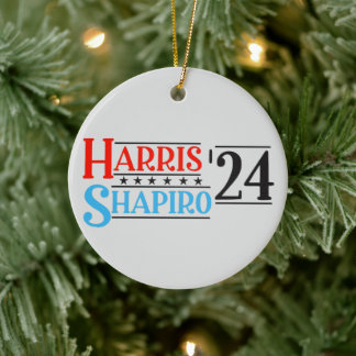 Harris Shapiro 2024 Retro-kampanj Julgransprydnad Keramik