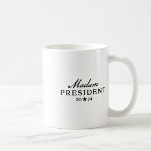 Harris Simple Script Feminine Fru President 2024 Kaffemugg