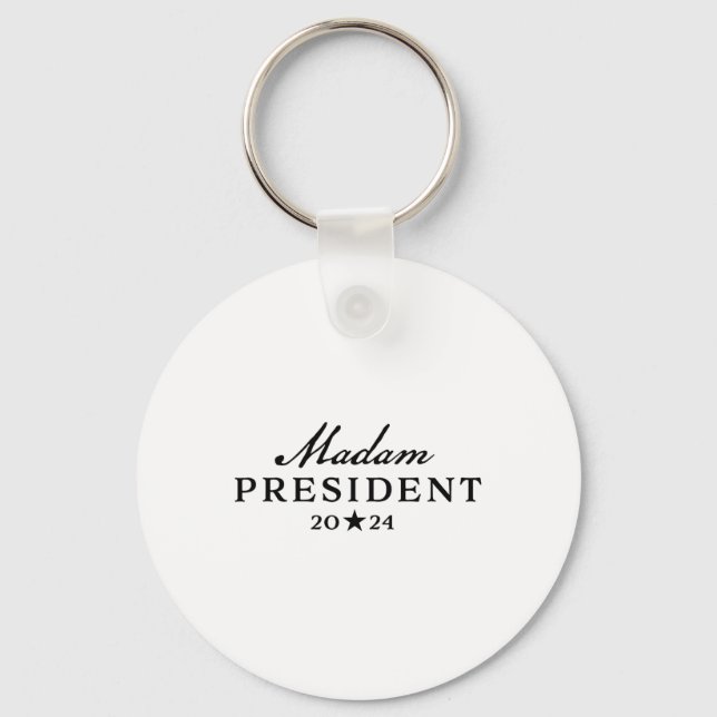 Harris Simple Script Feminine Fru President 2024 Nyckelring (Framsida)
