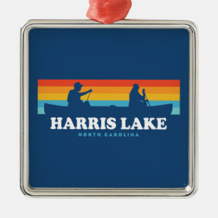 Harris Sjö North Carolina Canoe Julgransprydnad Metall