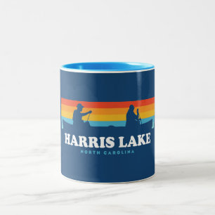Harris Sjö North Carolina Canoe Två-Tonad Mugg