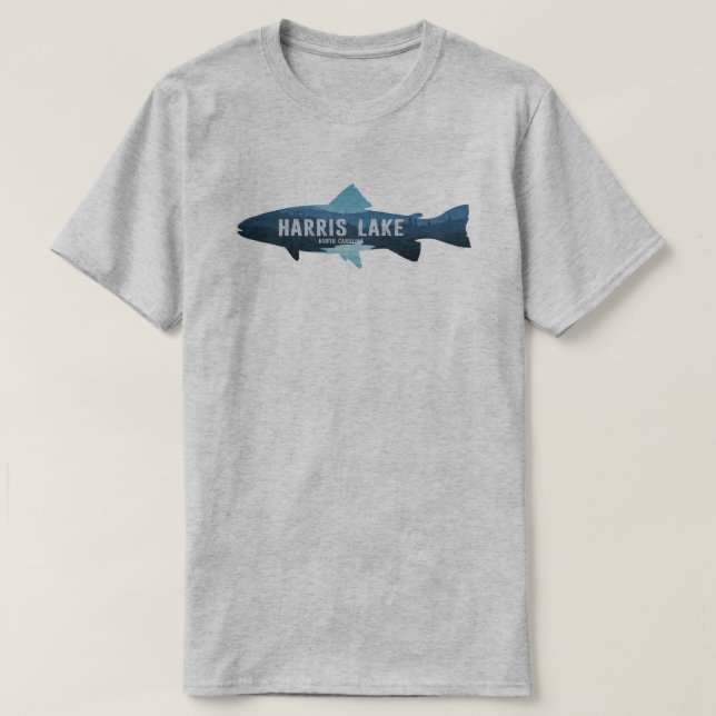 Harris Sjö North Carolina Fish T Shirt (Design framsida)