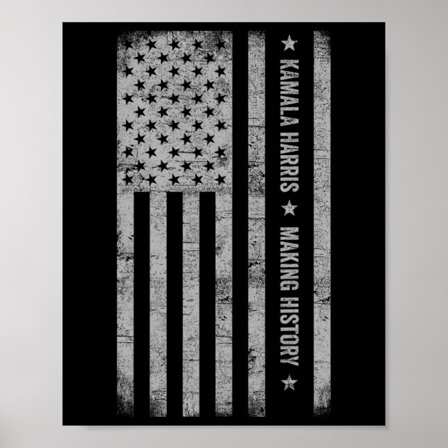 Harris Skapar History Grunge Distress American F Poster (Framsidan)