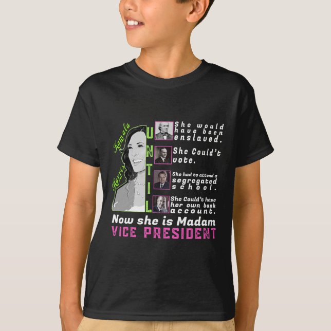 Harris T Shirt - Kamala Harris Vp - Svart historia (Framsida)