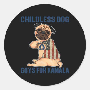 Harris Tattoo Chilless-less Dams Killar och Hund r Runt Klistermärke