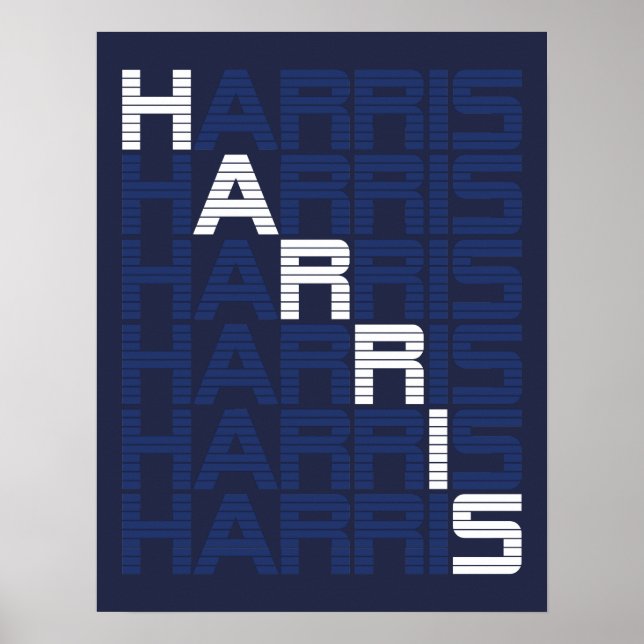 HARRIS-textstaplar Poster (Framsidan)