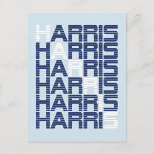 Harris-textstaplar Vykort
