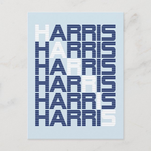 Harris-textstaplar Vykort (Framsida)