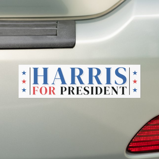 Harris till president 2024 bildekal (På Bil)