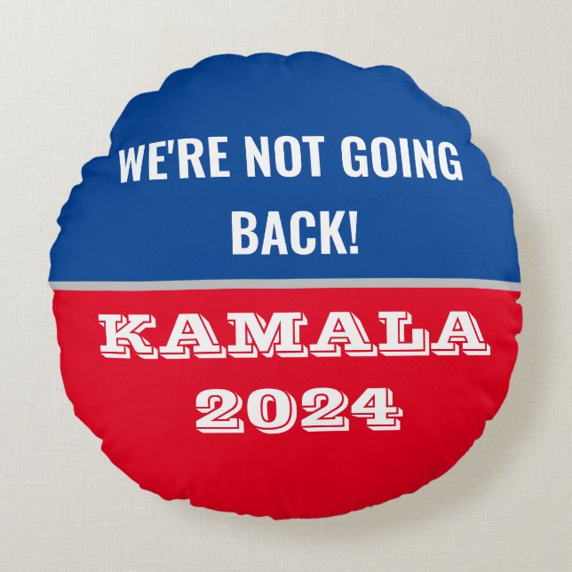 Harris till president Round Button, 2,4 tum Rund Kudde (Framsidan)