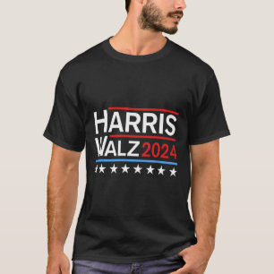 Harris Tim Walz 2024 Democratic Biljett T Shirt