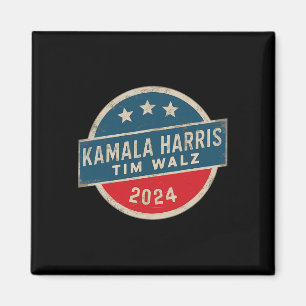 Harris Tim Walz 2024 För President Val Kampanj Magnet