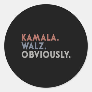 Harris Tim Walz, uppenbarligen Vote Harris Waltz 2 Runt Klistermärke
