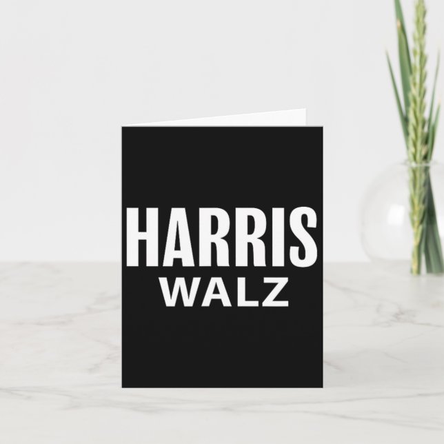 Harris Tim Walz Waltz Apparel Kort (Framsida)