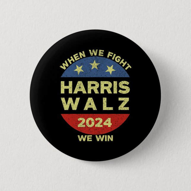 Harris Tim WAlzheimer 2024 när vi kämpar mot oss Knapp (Framsida)