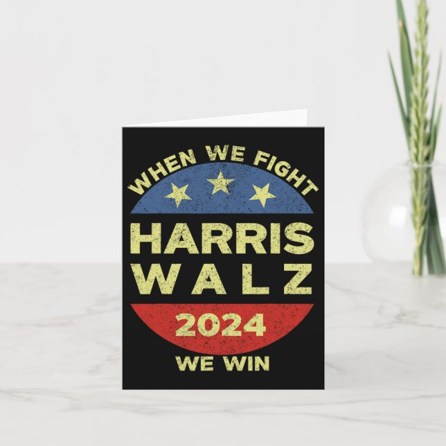 Harris Tim WAlzheimer 2024 när vi kämpar mot oss Kort (Framsida)