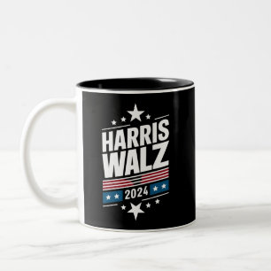 Harris Valdans 2024 Kamala Harris Tim Waltz 2024 Två-Tonad Mugg