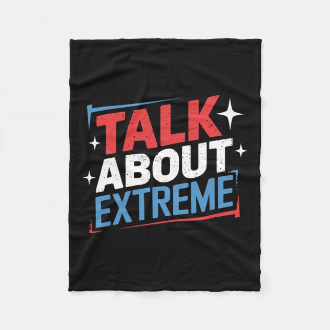 Harris Valection Kampanj pratar om Extreme Fleecefilt (Framsidan)