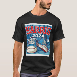 Harris Valection Sneakers 2024 President Comma La T Shirt