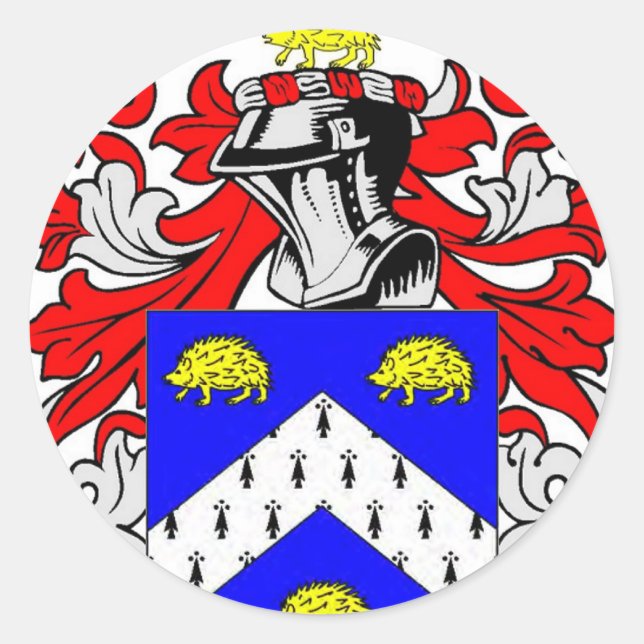 Harris vapensköld runt klistermärke (Framsida)