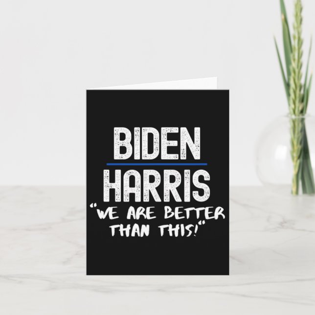 Harris vi är bättre än detta kort (Framsida)