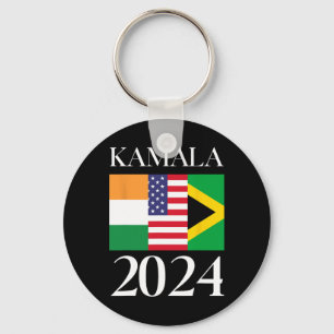 Harris Vote 2024 India American Jamaican Flagga Nyckelring