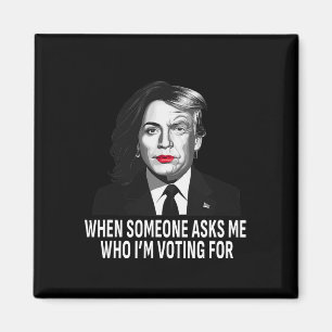Harris Vs Donald Trump Funny Val Meme Magnet