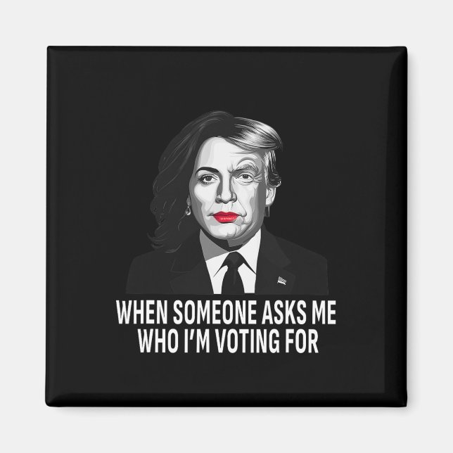 Harris Vs Donald Trump Funny Val Meme Magnet (Framsidan)