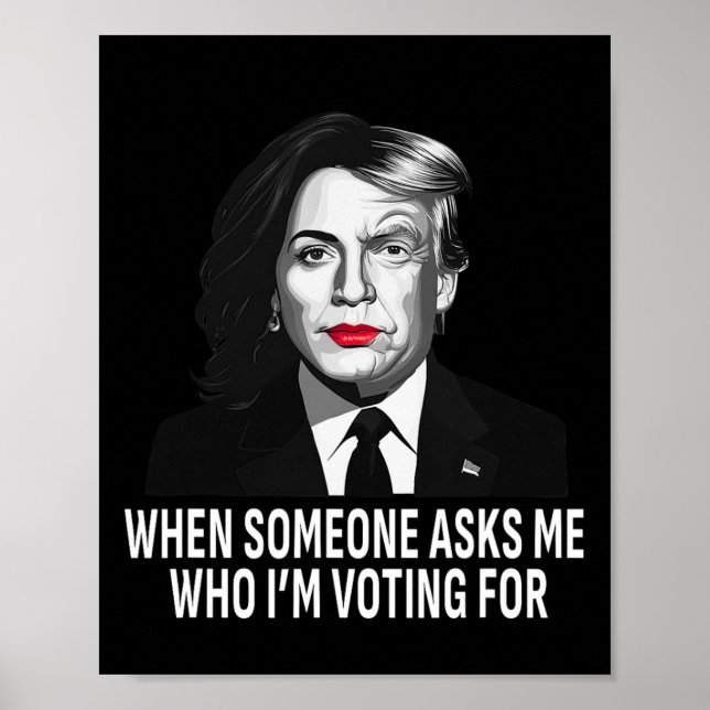 Harris Vs Donald Trump Funny Val Meme Poster (Framsidan)