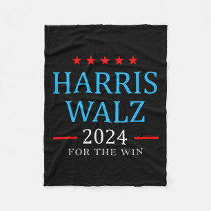 Harris W 2024 för Win Kamala Kampanj Fleecefilt