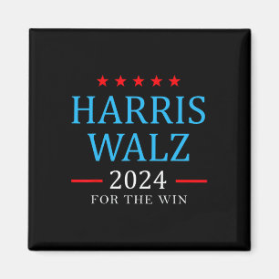 Harris W 2024 för Win Kamala Kampanj Magnet