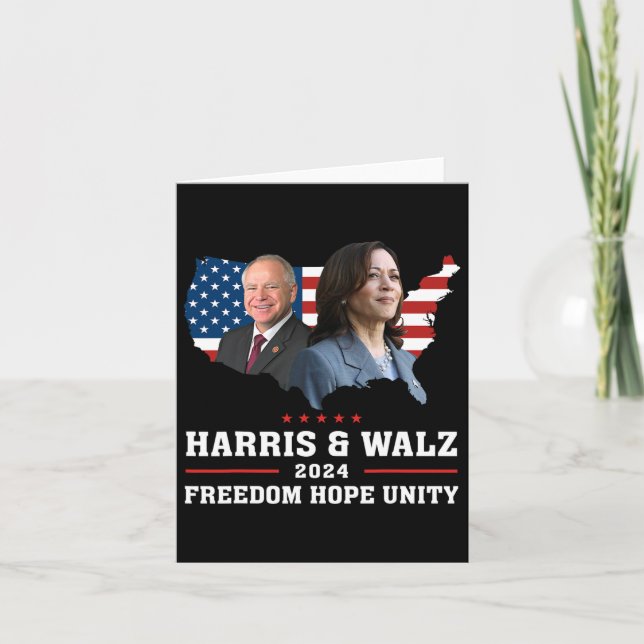 Harris W 2024 Freedom Hope Unity Policy Kamala Kort (Framsida)