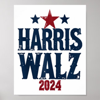 Harris W 2024 Val Kamala Harris Tim Waltz 202 Poster